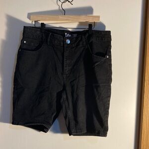 Lee Women's Black Jean Shorts